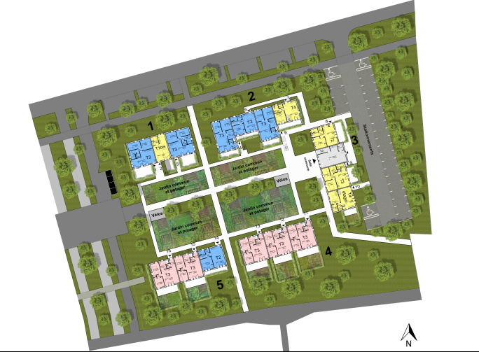 Résidence Carré vert-Plan