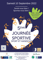 Affiche 5ème journee sport et Handicap 22